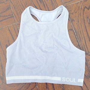 SoulCycle Ribbed Cropped Top